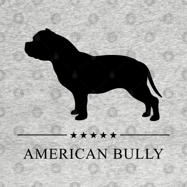 American Bully Black Silhouette by millersye